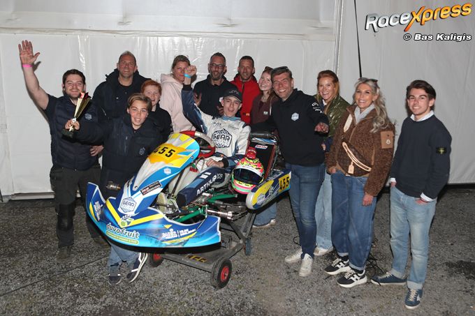 Kartpiloot Mauro Vertriest verrast met razendknappe P2 bij Gear Racing-debuut