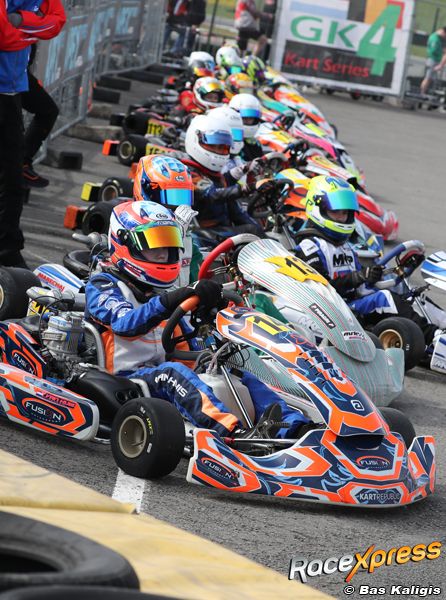 Karter Thijs van Huis domineert in Junioren-klasse GK4 Kart Series, overtuigende P1